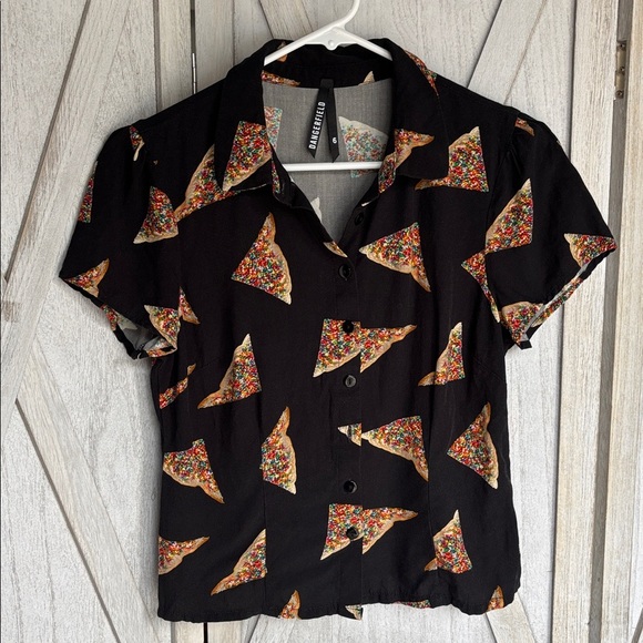 Dangerfield Modcloth Making that Fairy Bread Button up Top Toast - Picture 2 of 8